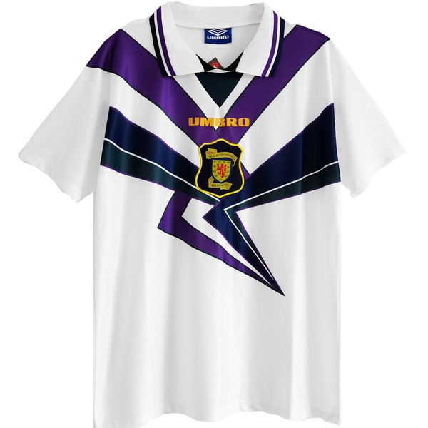Tailandia Camiseta Escocia 2ª Kit Retro 1994 1996 Blanco